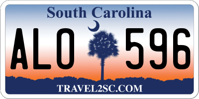 SC license plate ALO596