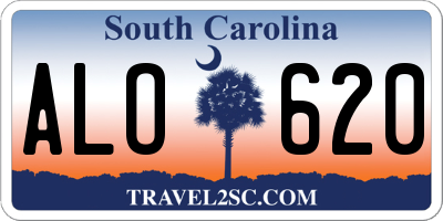 SC license plate ALO620