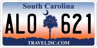 SC license plate ALO621