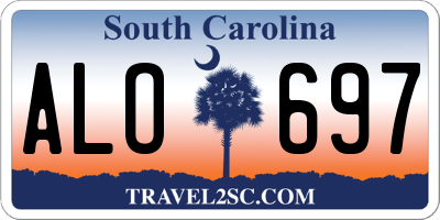 SC license plate ALO697