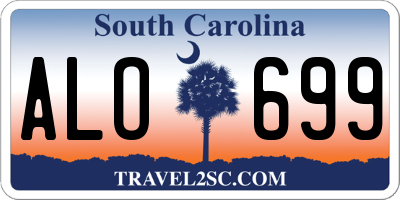 SC license plate ALO699