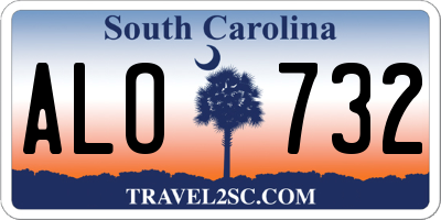 SC license plate ALO732