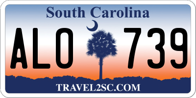 SC license plate ALO739