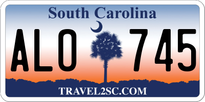 SC license plate ALO745