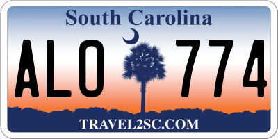 SC license plate ALO774