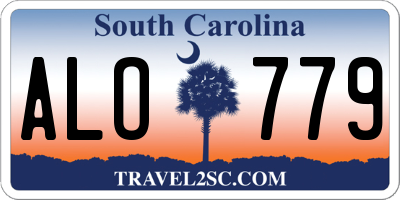 SC license plate ALO779