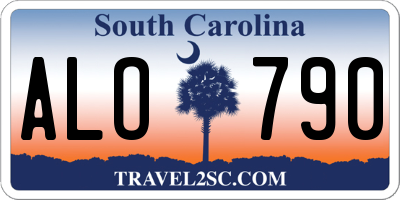 SC license plate ALO790