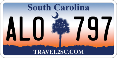 SC license plate ALO797