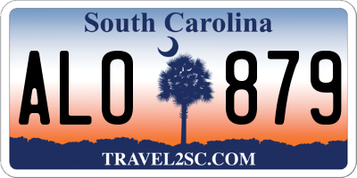 SC license plate ALO879