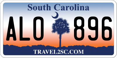 SC license plate ALO896