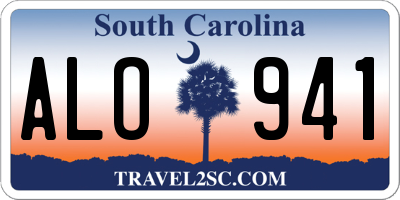 SC license plate ALO941