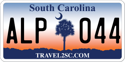 SC license plate ALP044