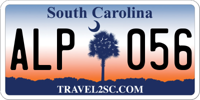SC license plate ALP056