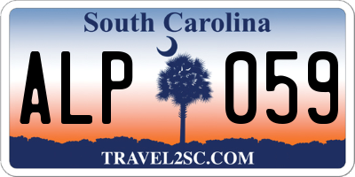 SC license plate ALP059