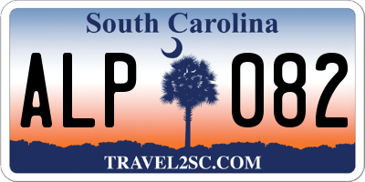 SC license plate ALP082