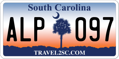 SC license plate ALP097