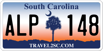 SC license plate ALP148
