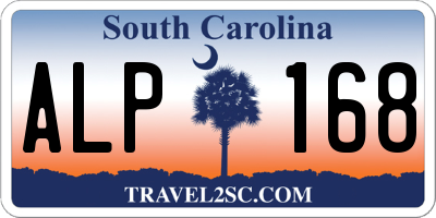 SC license plate ALP168