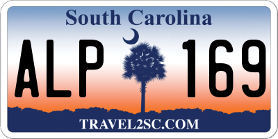 SC license plate ALP169
