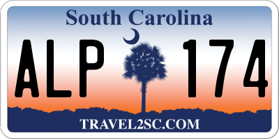 SC license plate ALP174