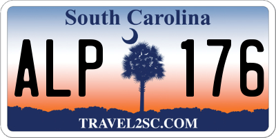SC license plate ALP176
