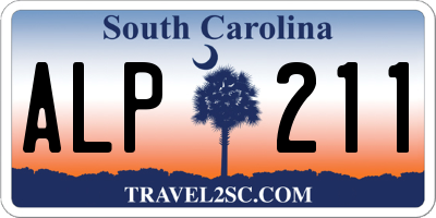 SC license plate ALP211