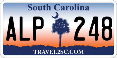SC license plate ALP248