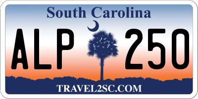 SC license plate ALP250