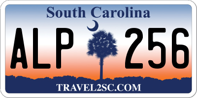 SC license plate ALP256