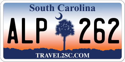 SC license plate ALP262