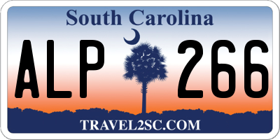 SC license plate ALP266