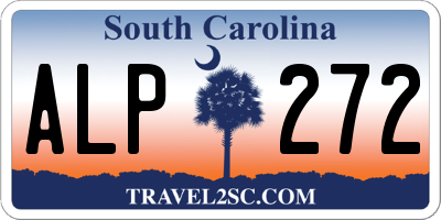 SC license plate ALP272
