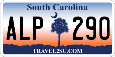SC license plate ALP290