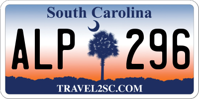 SC license plate ALP296