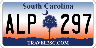 SC license plate ALP297