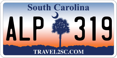 SC license plate ALP319