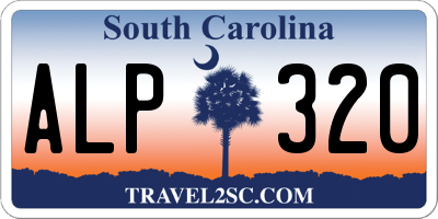 SC license plate ALP320