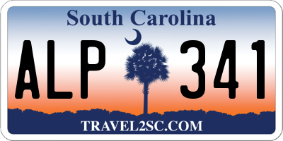 SC license plate ALP341