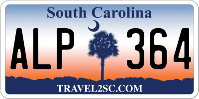 SC license plate ALP364