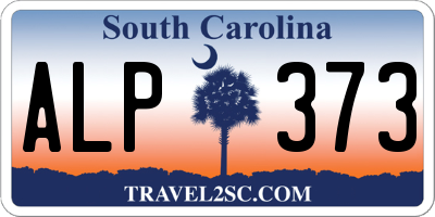 SC license plate ALP373