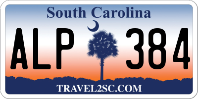 SC license plate ALP384