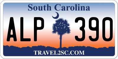 SC license plate ALP390