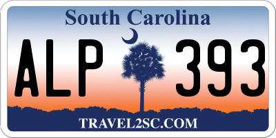 SC license plate ALP393