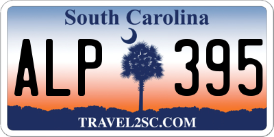 SC license plate ALP395