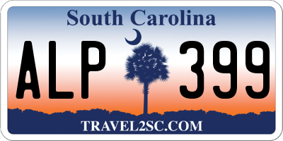 SC license plate ALP399