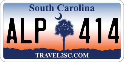SC license plate ALP414