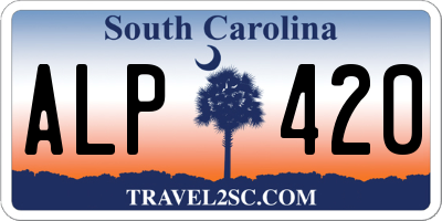 SC license plate ALP420