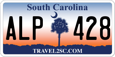 SC license plate ALP428