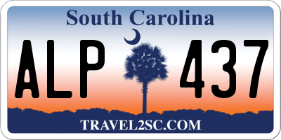 SC license plate ALP437
