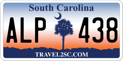 SC license plate ALP438
